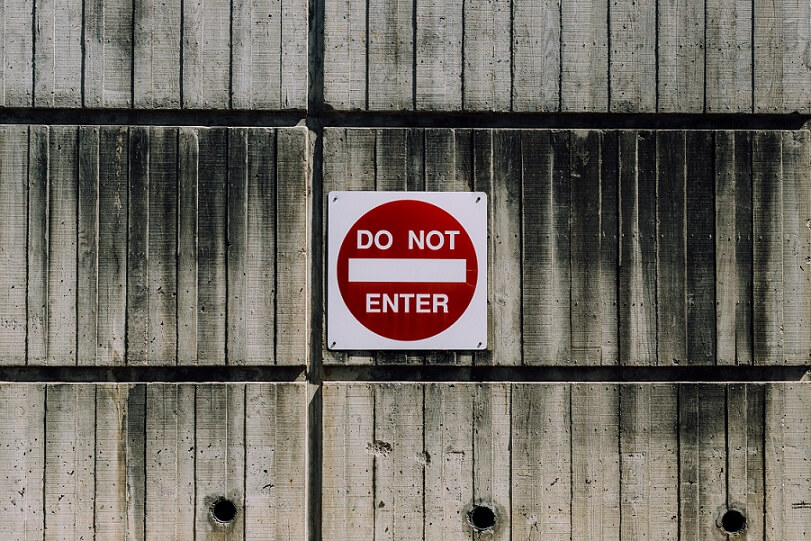Señal de prohibido entrar