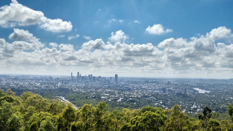 Mirador hacia la ciudad de Brisbane