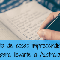 Lista de cosas imprescindibles para llevarte a Australia Lista de cosas imprescindibles para llevarte a Australia