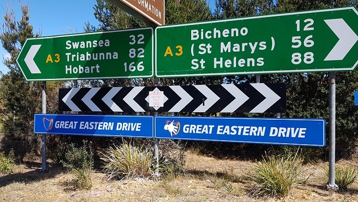 Great Eastern Drive en Tasmania