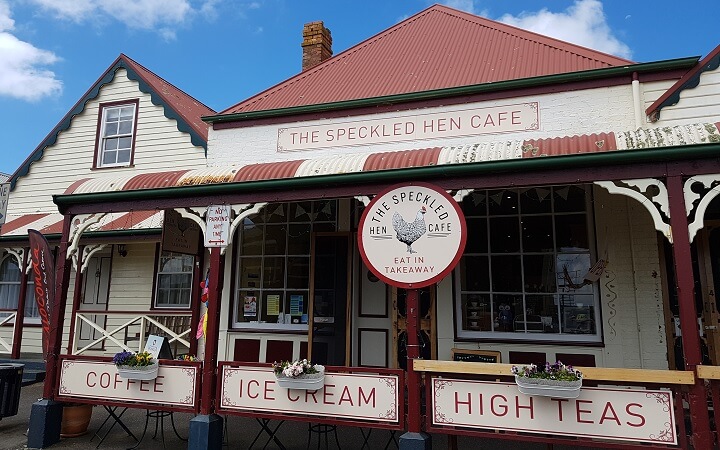 Cafetería en la Costa Norte de Tasmania